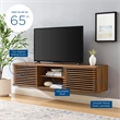 Pemberly Row Wood Wall-Mount Media Console TV Stand for TVs up to 65