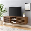 Pemberly Row Wood Wall-Mount Media Console TV Stand for TVs up to 65