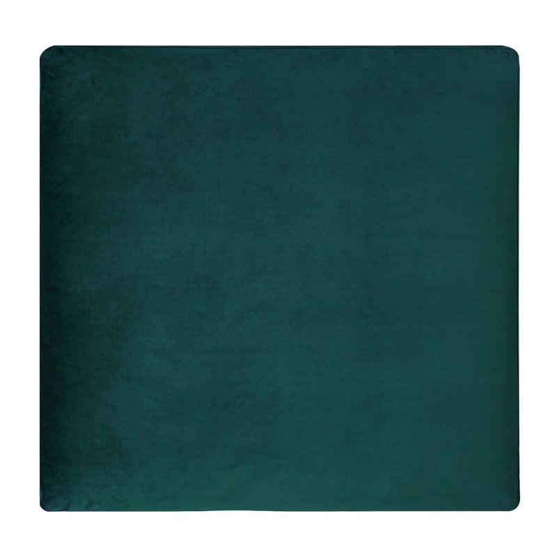 Pemberly Row Down Filled Overstuffed Performance Velvet Ottoman in Green