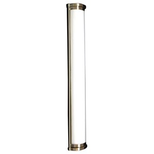 Pemberly Row Contemporary 28&quot Metal Wall Light in Satin Nickel