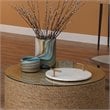 Pemberly Row Medium Coastal Glass Terrene Vase in Multi-Color