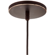 Pemberly Row 1-Light Glass Mini-Pendant in Bronze/Multi-Color