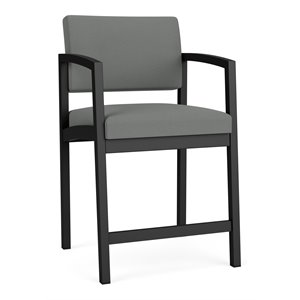 Pemberly Row Modern Fabric Hip Chair in Black/Open House Asteroid