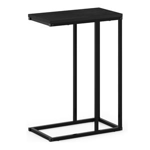 Pemberly Row Engineered Wood Living Sofa Side Table in Americano Black