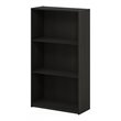 Pemberly Row Basic Engineered Wood 3-Tier Bookcase Storage Shelves in Espresso