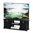 Pemberly Row Wood Entertainment Center w/Storage Bins for TV up to 50