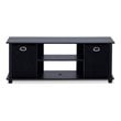 Pemberly Row Wood Entertainment Center w/Storage Bins for TV up to 50