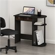 Pemberly Row Wood Home Laptop Notebook Computer Desk in Espresso/Black