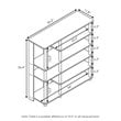 Pemberly Row Turn-N-Tube Engineered Wood Multi Storage Shoe Rack in Espresso
