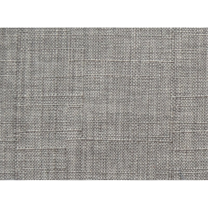 Pemberly Row Wood and Fabric Upholstered Queen Platform Bed in Gray