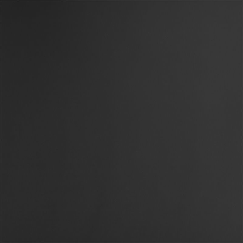 Pemberly Row Contemporary MDF Wood Night Stand in Matte Black
