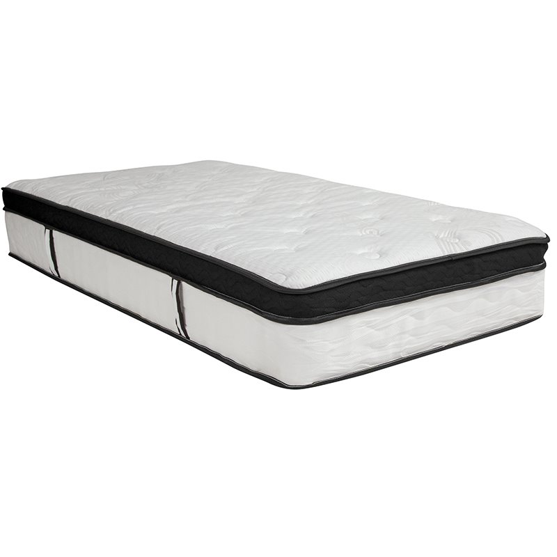 Pemberly Row Metal Twin Bed Frame and 12