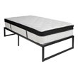 Pemberly Row Metal Twin Bed Frame and 12