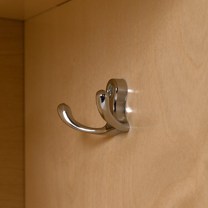 Pemberly Row 5 Section Wood School Coat Locker with Bench in Natural