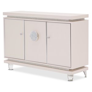 Pemberly Row Modern / Contemporary Wood & Metal Sideboard in Ivory