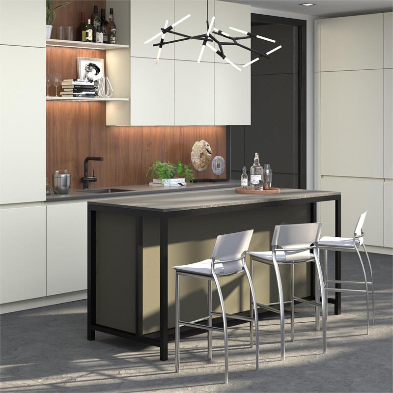 Pemberly Row Modern / Contemporary White Bar Stools Set of 2