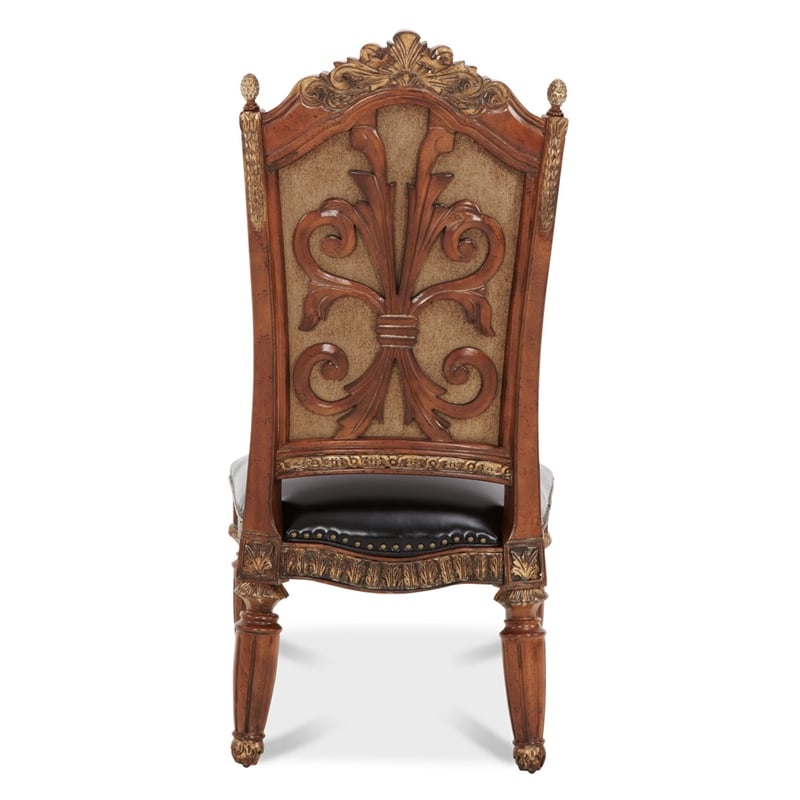Pemberly Row Modern Wood Dining Side Chair - Set of 2 - Chestnut