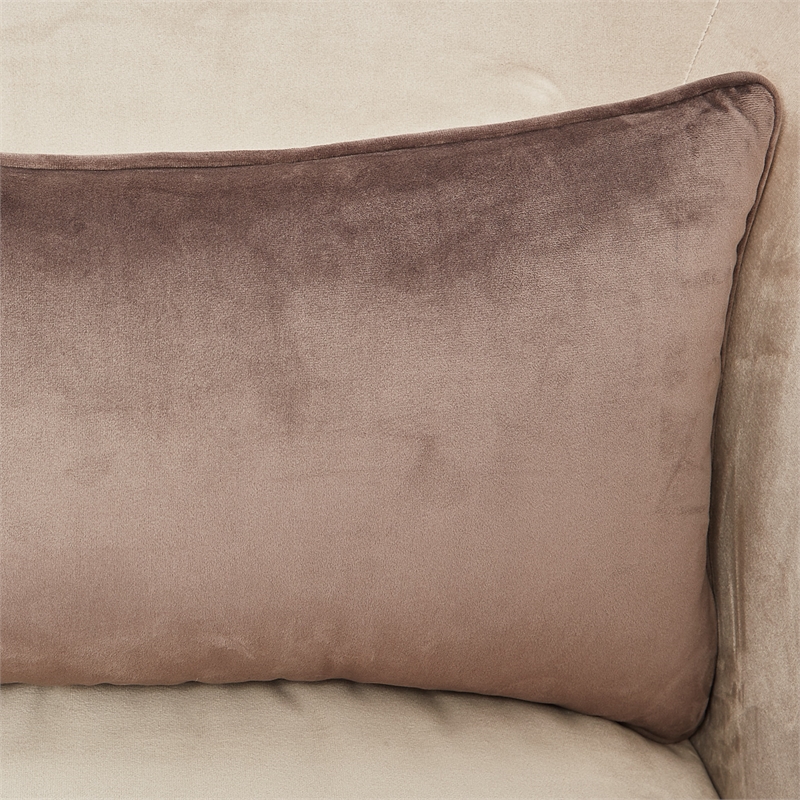 Pemberly Row Matching Velvet Chair in Porcini/Hazelnut Brown