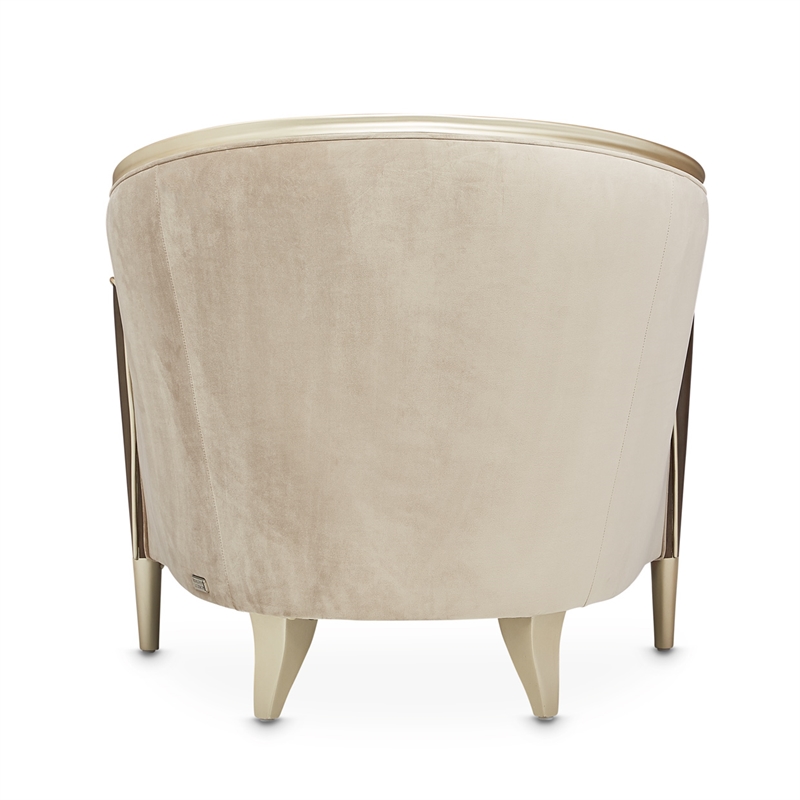 Pemberly Row Matching Velvet Chair in Porcini/Hazelnut Brown