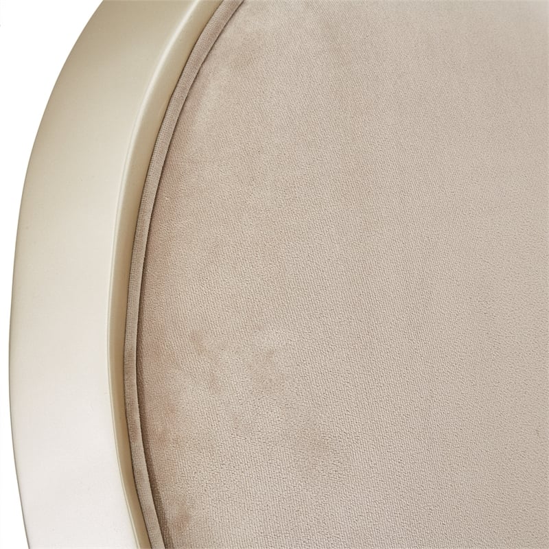 Pemberly Row Eastern King Velvet Tufted Bed in Hazelnut Brown