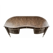 Pemberly Row Modern Transitional Wood Desk in Hazelnut Brown