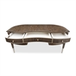 Pemberly Row Modern Transitional Wood Desk in Hazelnut Brown
