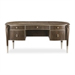 Pemberly Row Modern Transitional Wood Desk in Hazelnut Brown