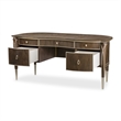 Pemberly Row Modern Transitional Wood Desk in Hazelnut Brown