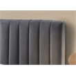 Pemberly Row Upholstered Contemporary Fabric King Platform Bed in Charcoal