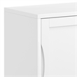 Pemberly Row Wood Storage Cabinet with Adjustable Shelves in White