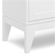 Pemberly Row Wood Storage Cabinet with Adjustable Shelves in White