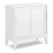 Pemberly Row Wood Storage Cabinet with Adjustable Shelves in White