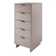 Pemberly Row Tall & Narrow Engineered Wood Dresser in Light Gray