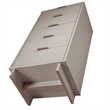 Pemberly Row Tall & Narrow Engineered Wood Dresser in Light Gray