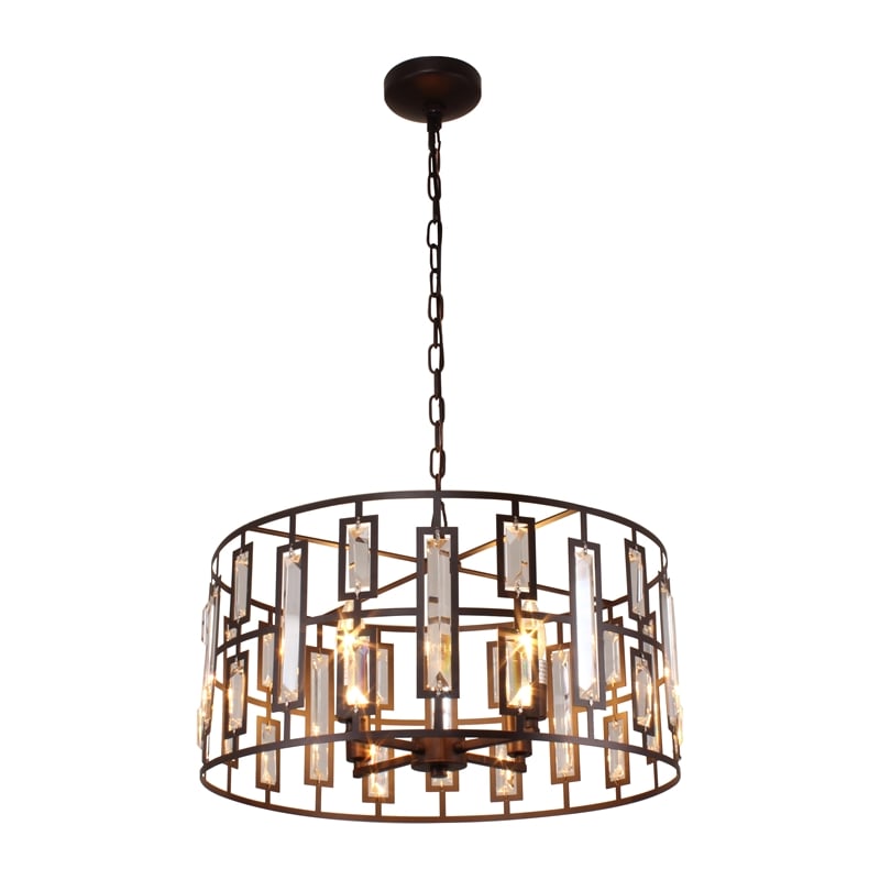 Pemberly Row 4-Light Metal Ceiling Pendant in Oil Rubbed Bronze