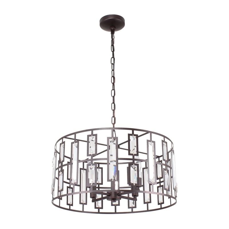 Pemberly Row 4-Light Metal Ceiling Pendant in Oil Rubbed Bronze