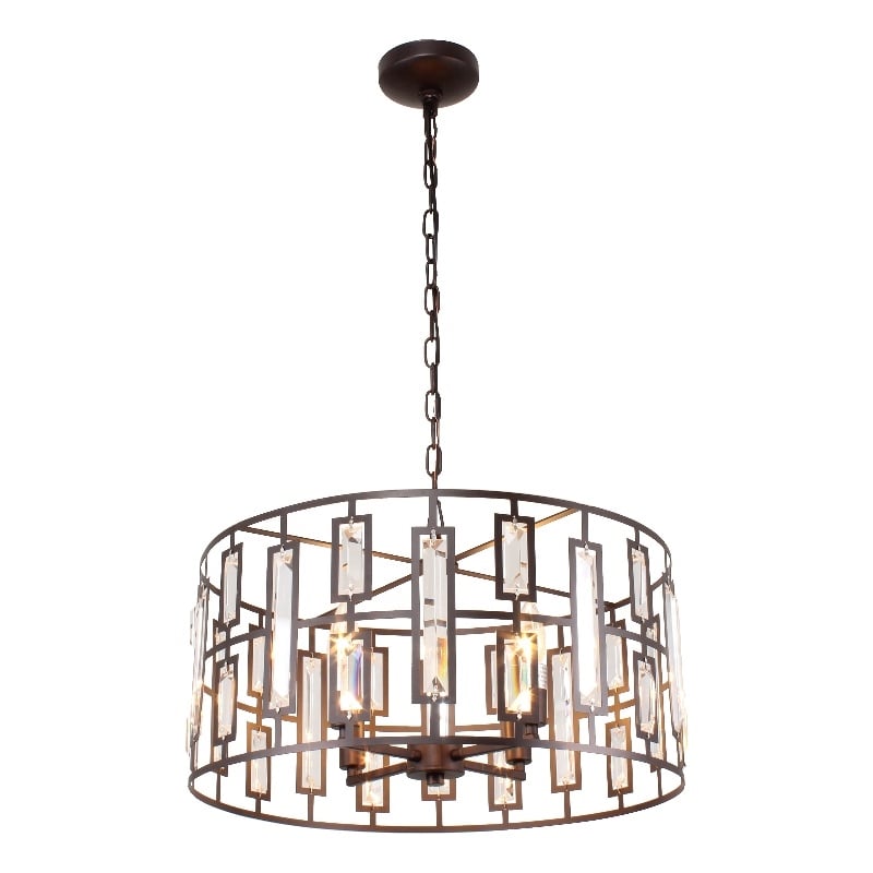 Pemberly Row 4-Light Metal Ceiling Pendant in Oil Rubbed Bronze
