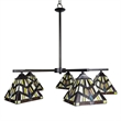 Pemberly Row Mission 5-Light Glass Chandelier in Multi-Color