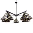 Pemberly Row Mission 5-Light Glass Chandelier in Multi-Color