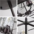 Pemberly Row 5-Light Glass Large Pendant in Oil Rubbed Bronze