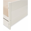 Pemberly Row Mid-Century Wood Twin Size Daybed with Twin Trundle in White
