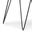 Pemberly Row Square Wood End Table with Hairpin Legs in Oak Brown