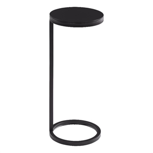 Pemberly Row Round Modern Metal Accent Table in Antique Bronze