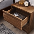 Pemberly Row 2-Drawer Wood Nightstand with Tapered Legs in Walnut