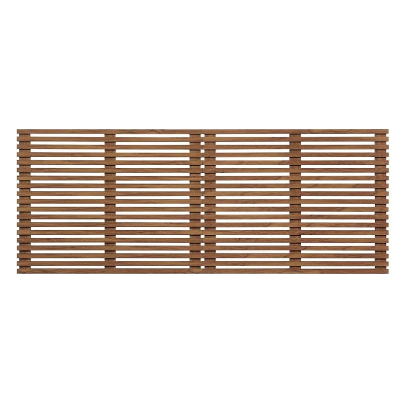 Pemberly Row Wall Mount Modern Wood King Headboard in Walnut