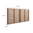 Pemberly Row Wall Mount Modern Wood King Headboard in Walnut