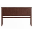 Pemberly Row King Coastal Solid Wood Panel Headboard in Walnut