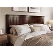Pemberly Row King Coastal Solid Wood Panel Headboard in Walnut