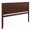 Pemberly Row King Coastal Solid Wood Panel Headboard in Walnut