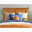 Pemberly Row Madison Twin Solid Wood Panel Headboard in Light Toffee